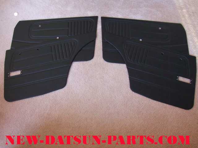 Datsun 510 Wagon Black Interior Door Panels