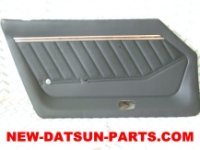 Datsun 280Z black reproduction door panels set right and left 1976-1978 classic Z-car interior parts