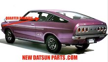 DATSUN KB210 COUPE QUARTER WINDOW RUBBERS