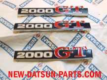  DATSUN 2000GT EMBLEMS,RED 