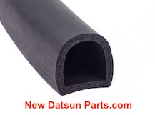 SOFT TOP RUBBER HOLLOW SEAL WITH SELF-ADHESIVE SEALING STRIP 