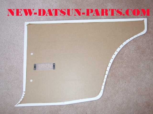 DATSUN 510 WHITE REAR DOOR BACKSIDE DOOR PANELS 1970 to 1973