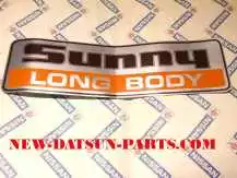 DATSUN 1200 SUNNY LONG BODY DECAL 