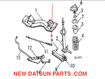 DATSUN 1200 B110 LOWER TRANSVERSE A ARM BUSHINGS  
