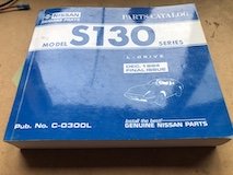 DATSUN Nissan S130 Parts Catalog 280ZX  